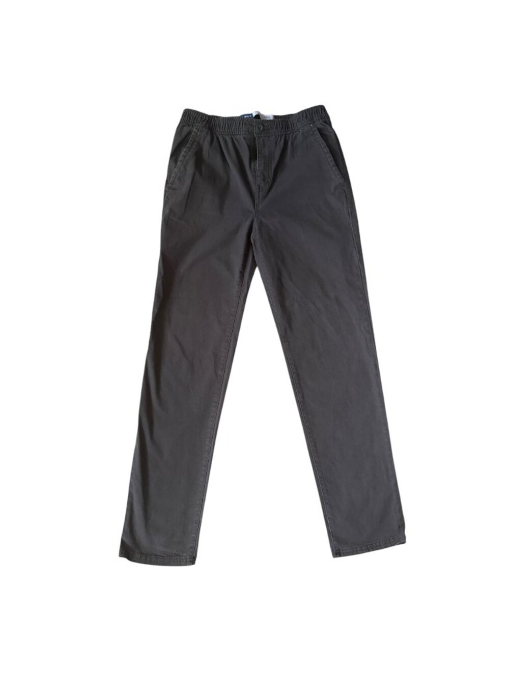 Old Navy taper built-in flex dark gray straight leg button zip jeans size XL